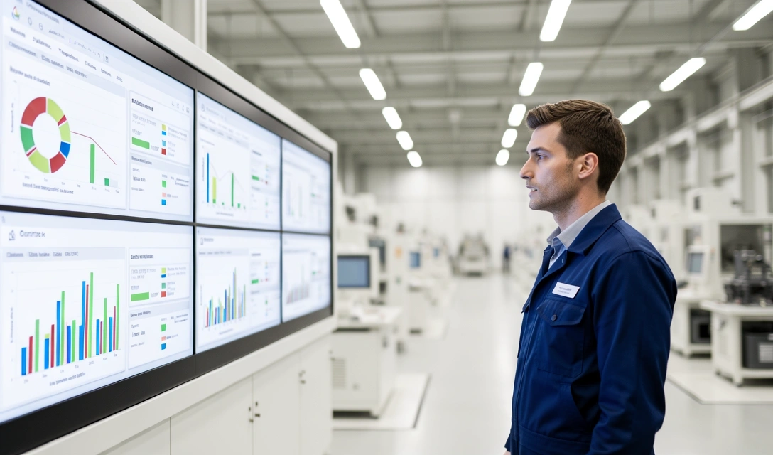 Centro de control de datos industriales